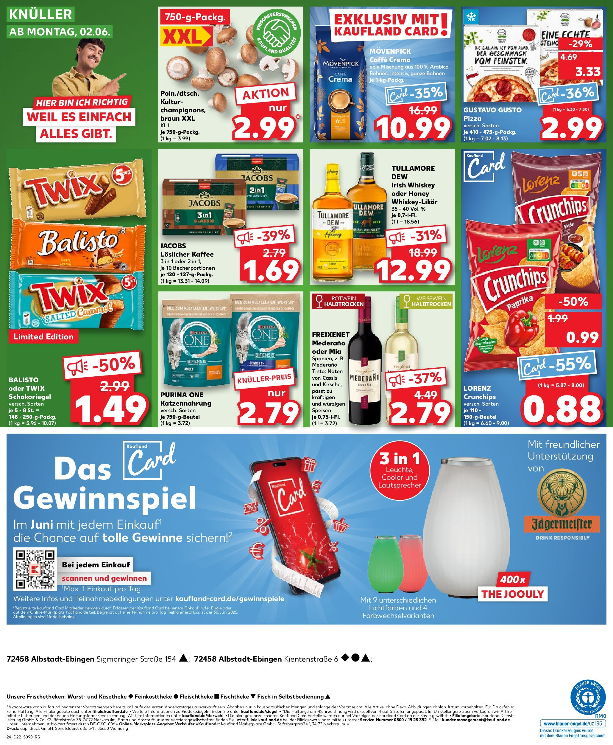 Kaufland prospekt Albstadt	 (ab 29.05.2025) » Angebote Online zum Blättern | Seite: 24 | Produkte: Gustavo gusto, Rotwein, Salami, Whiskey