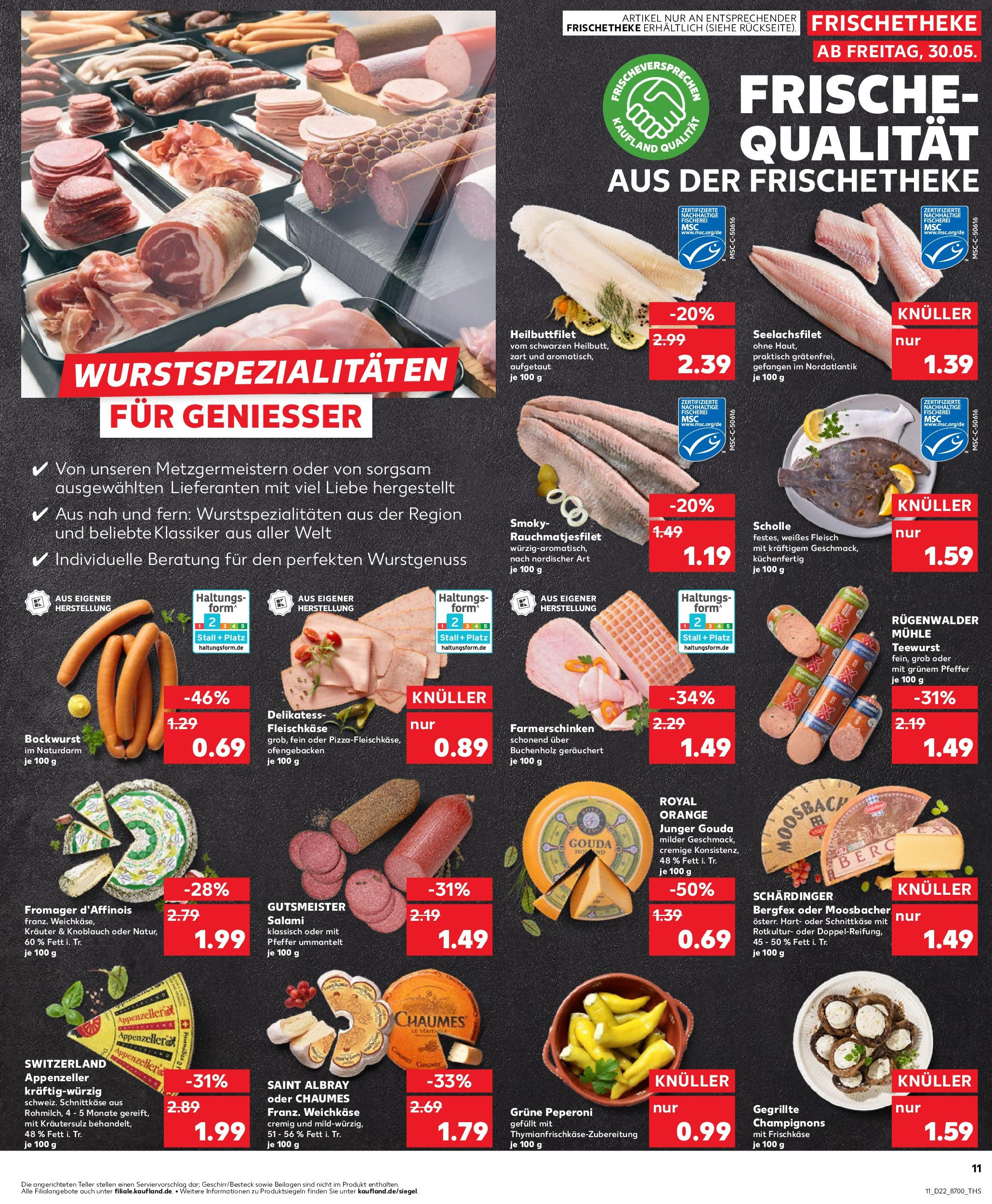 Kaufland prospekt München	 (ab 29.05.2025) » Angebote Online zum Blättern | Seite: 11 | Produkte: Champignons, Pfeffer, Salami, Fleisch