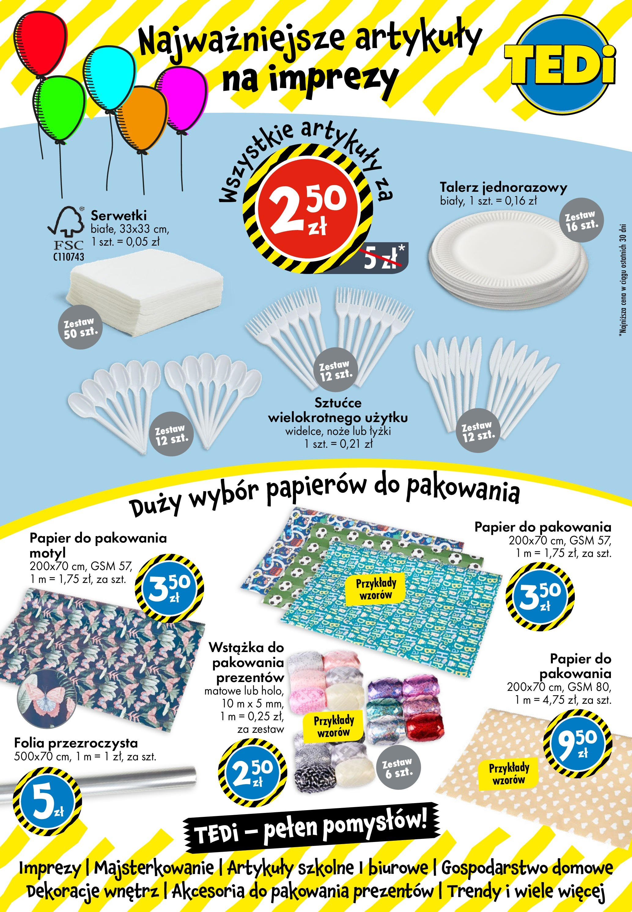 TEDi Gazetka - Stanisławów Pierwszy od (29.05.2025 - 05.06.2025) | Strona: 5 | Produkty: Sztućce, Artykuły szkolne