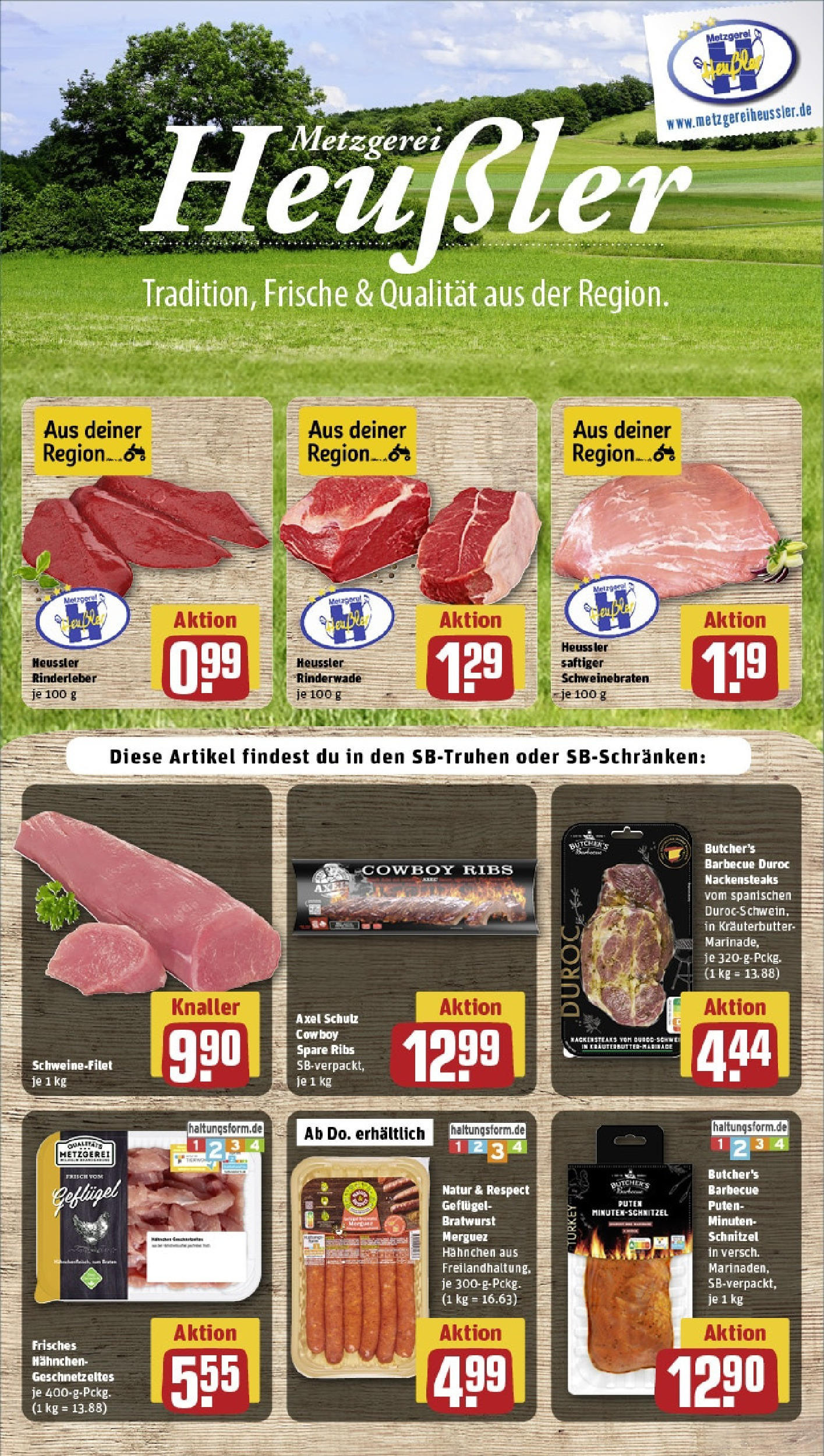 Rewe prospekt Giengen An Der Brenz	 (ab 25.05.2025) zum Blättern » Angebote | Seite: 8 | Produkte: Nackensteaks, Hahnchen, Spare ribs, Kräuterbutter