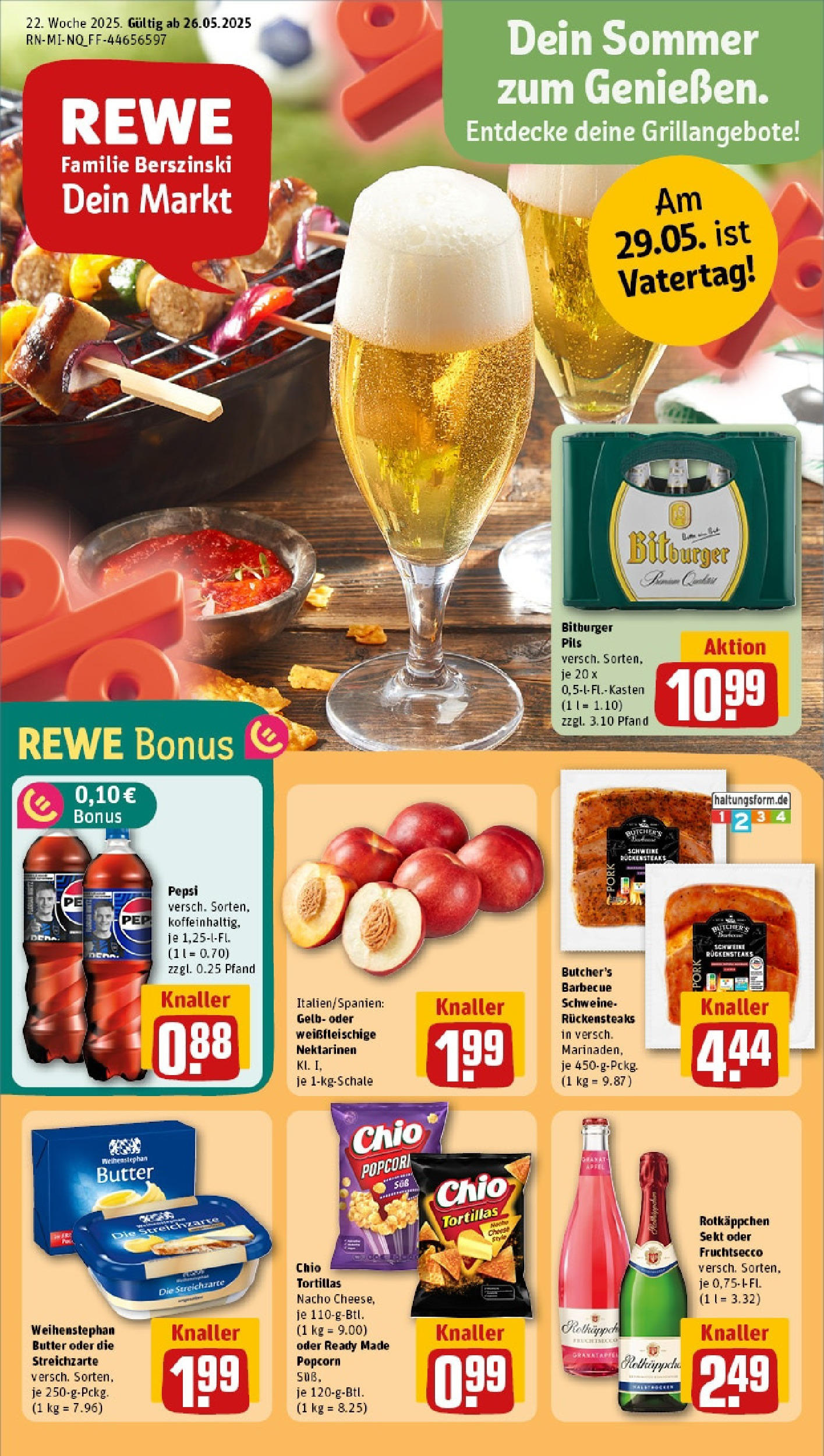 REWE Prospekt ab 25.05.2025 nächste Woche - Prospekt Fuldatal / Ihringshausen Vorschau von dem Prospekt des Geschäftes Rewe, gültig ab dem 25.05.2025