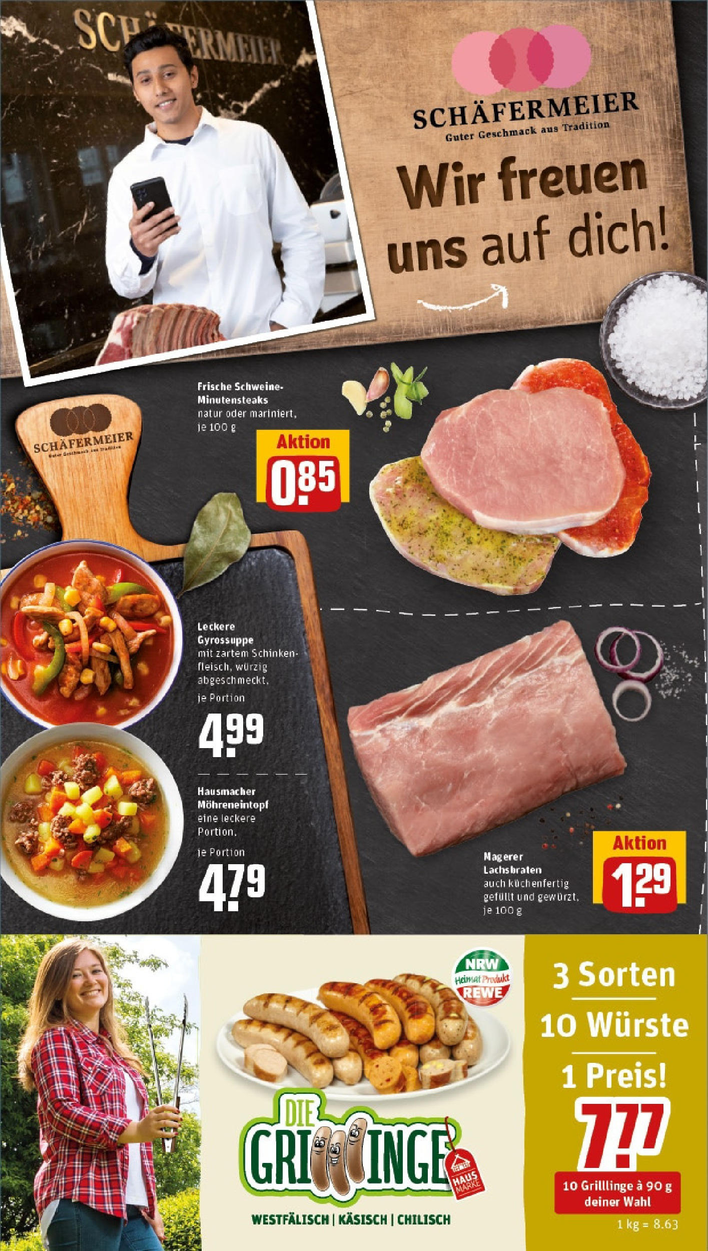 Rewe prospekt Lippstadt / Bad Waldliesborn	 (ab 25.05.2025) zum Blättern » Angebote | Seite: 6 | Produkte: Lachs, Schinken