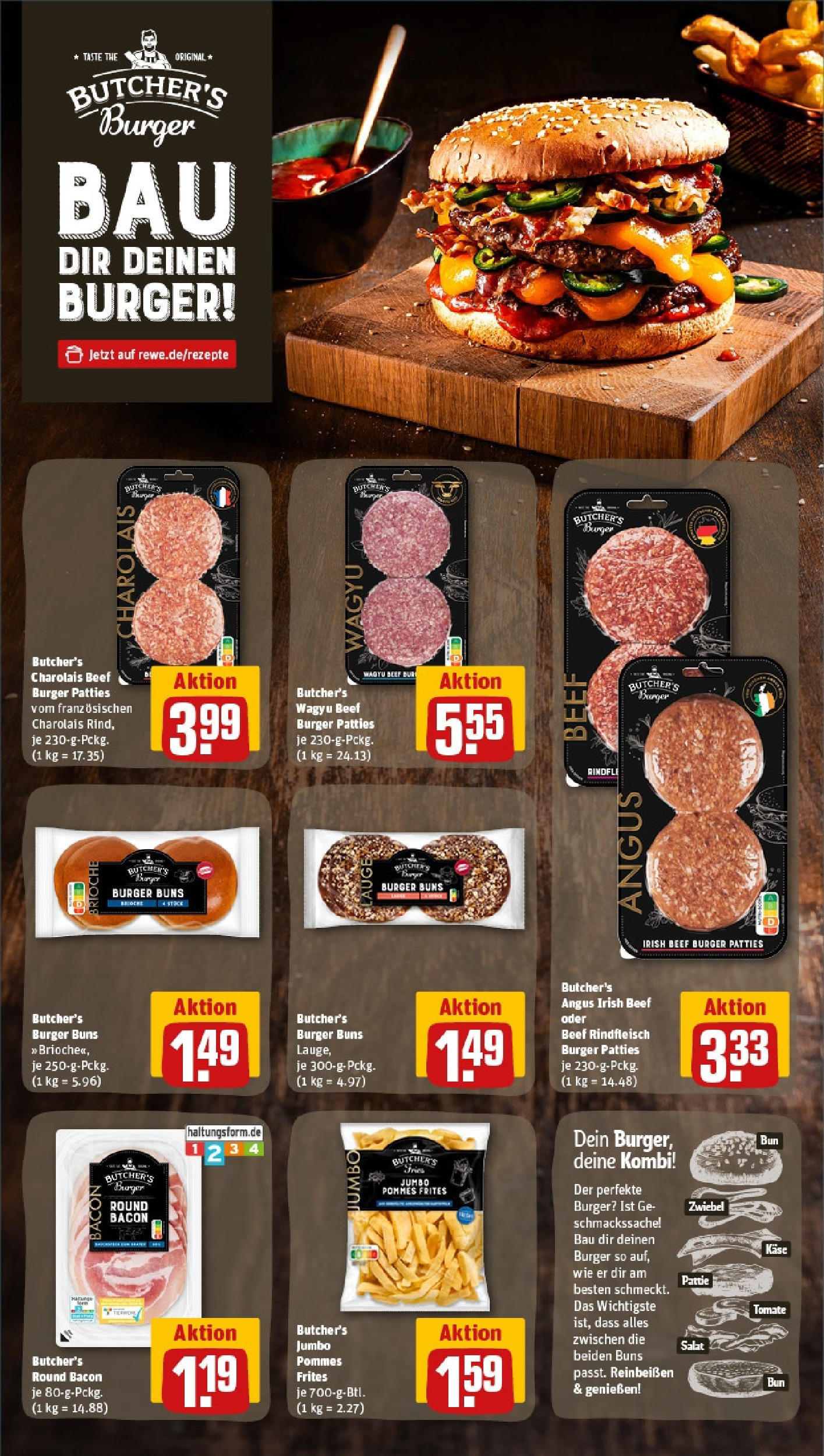 Rewe prospekt Gelsenkirchen (ab 25.05.2025) zum Blättern » Angebote | Seite: 13 | Produkte: Käse, Pommes, Burger, Pommes frites Rewe prospekt Gelsenkirchen (ab 25.05.2025) zum Blättern » Angebote | Seite: 13 | Produkte: Käse, Pommes, Burger, Pommes frites