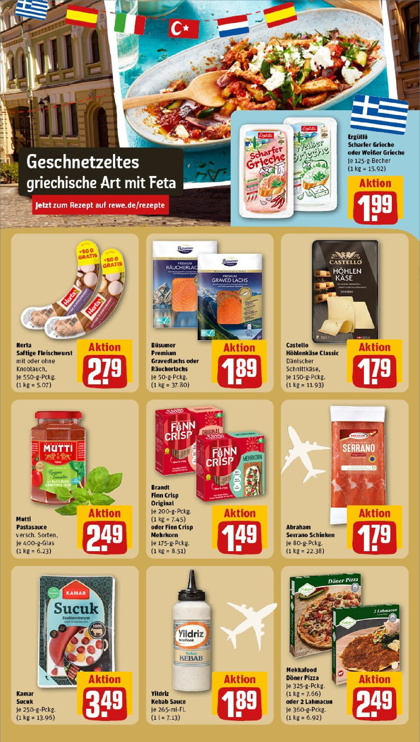 Rewe prospekt Gelsenkirchen (ab 25.05.2025) zum Blättern » Angebote | Seite: 19 | Produkte: Feta, Räucherlachs, Pasta, Pizza Rewe prospekt Gelsenkirchen (ab 25.05.2025) zum Blättern » Angebote | Seite: 19 | Produkte: Feta, Räucherlachs, Pasta, Pizza