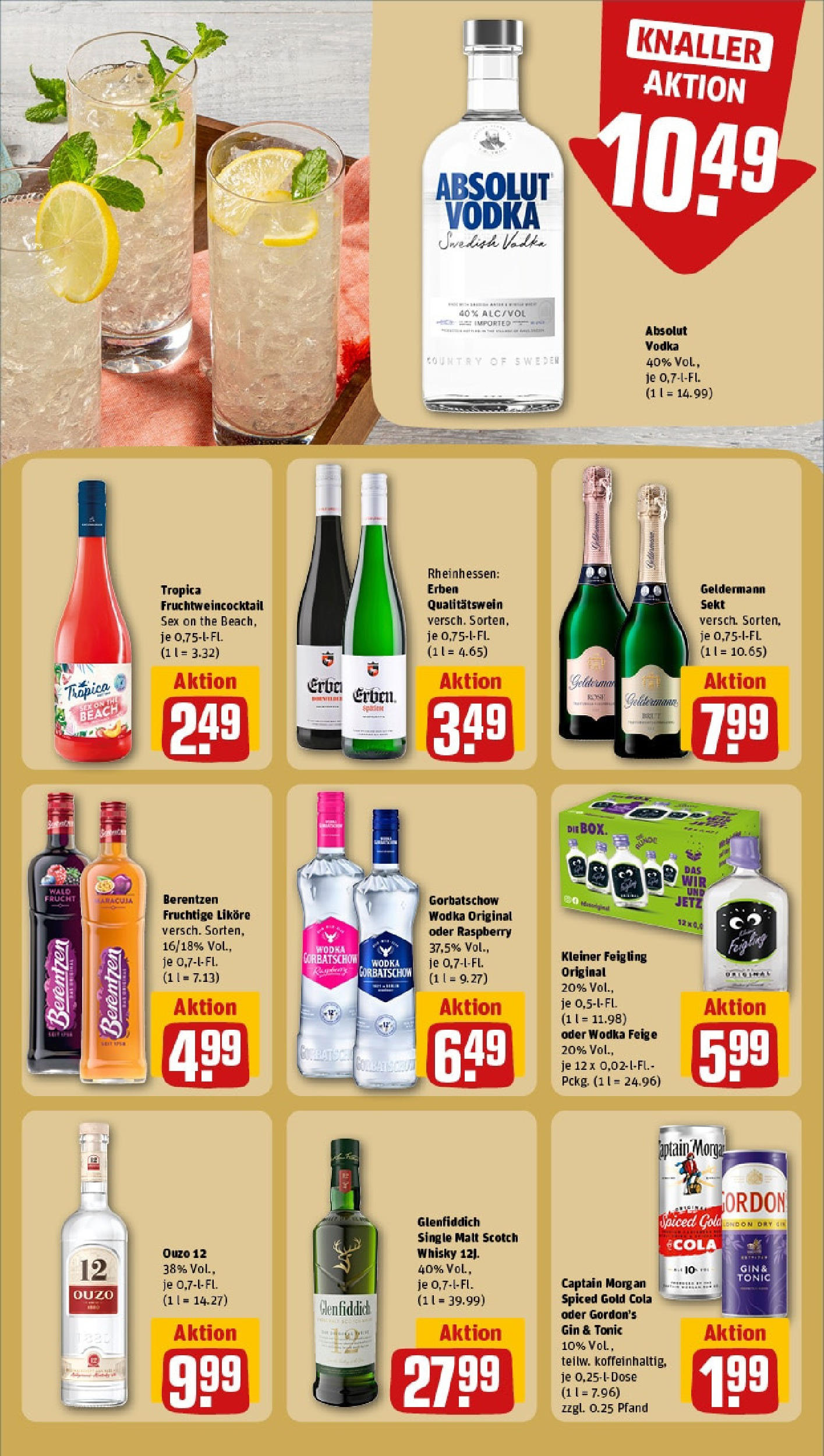 Rewe prospekt Gelsenkirchen (ab 25.05.2025) zum Blättern » Angebote | Seite: 22 | Produkte: Ouzo 12, Ouzo, Kleiner feigling, Vodka Rewe prospekt Gelsenkirchen (ab 25.05.2025) zum Blättern » Angebote | Seite: 22 | Produkte: Ouzo 12, Ouzo, Kleiner feigling, Vodka