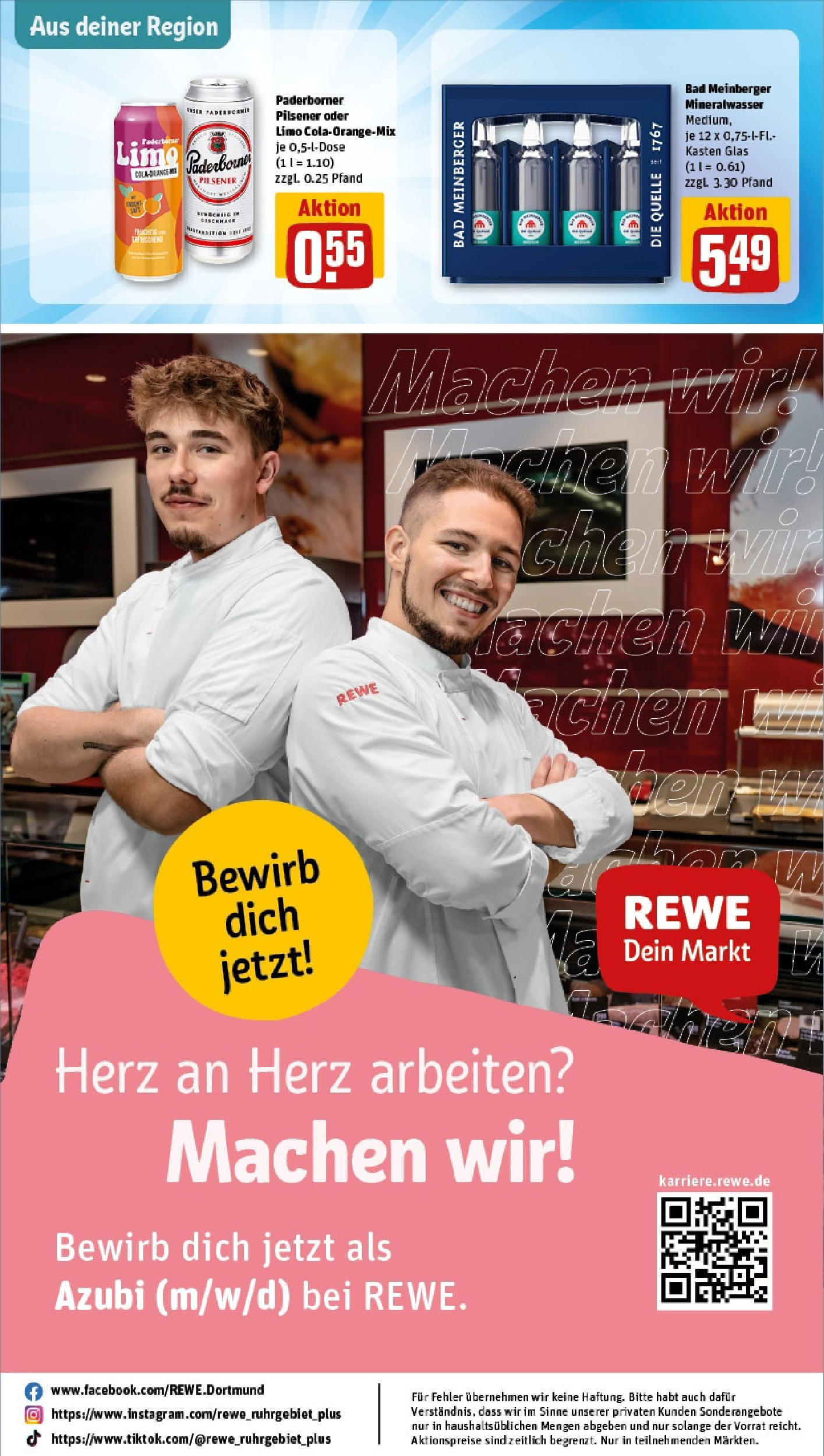 Rewe prospekt Beckum (ab 25.05.2025) zum Blättern » Angebote | Seite: 33 | Produkte: Bad, Mineralwasser Rewe prospekt Beckum (ab 25.05.2025) zum Blättern » Angebote | Seite: 33 | Produkte: Bad, Mineralwasser