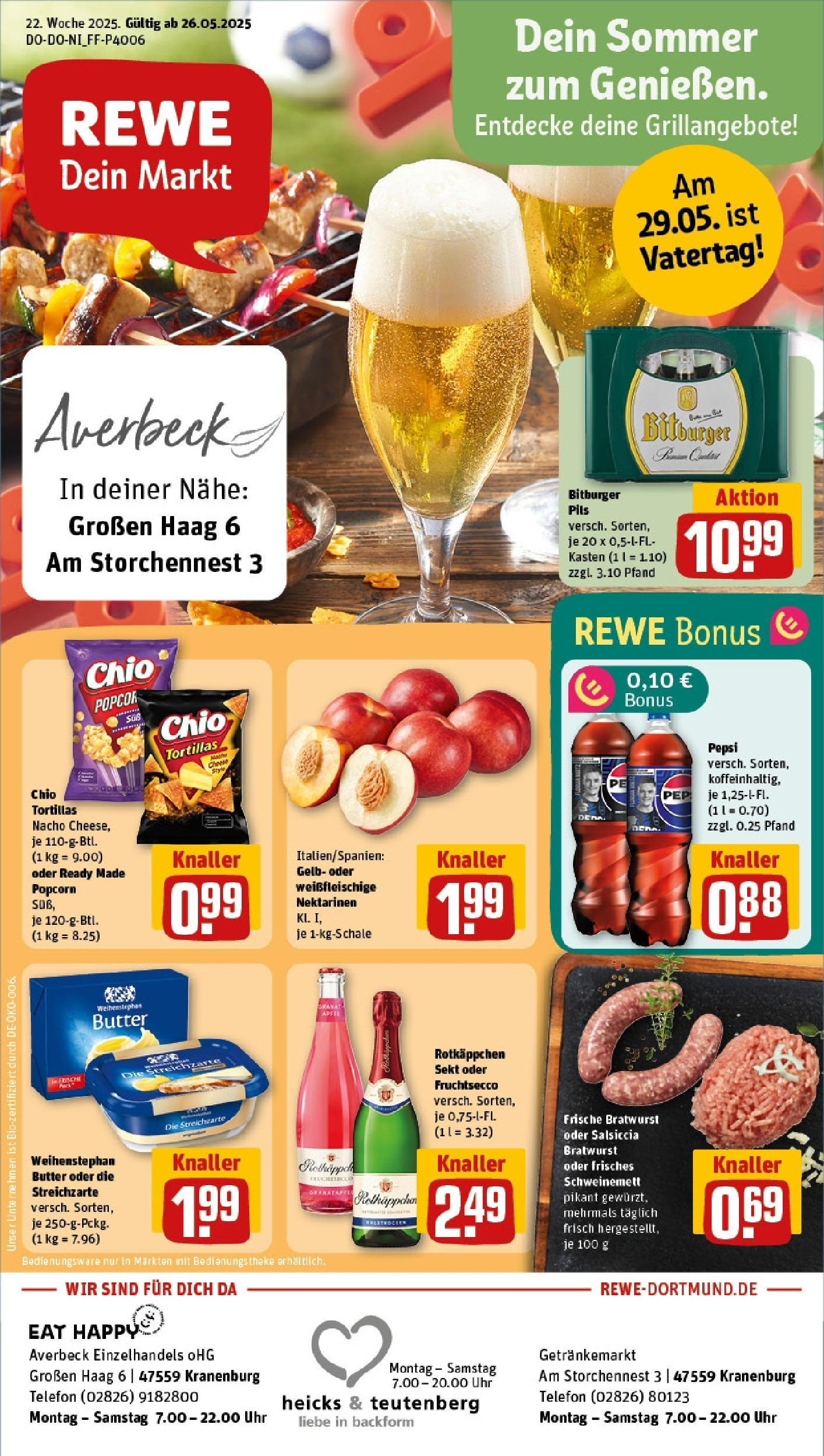 Rewe prospekt Kranenburg (ab 25.05.2025) zum Blättern » Angebote | Seite: 1 | Produkte: Cola, Theke, Sekt, Pepsi Rewe prospekt Kranenburg (ab 25.05.2025) zum Blättern » Angebote | Seite: 1 | Produkte: Cola, Theke, Sekt, Pepsi