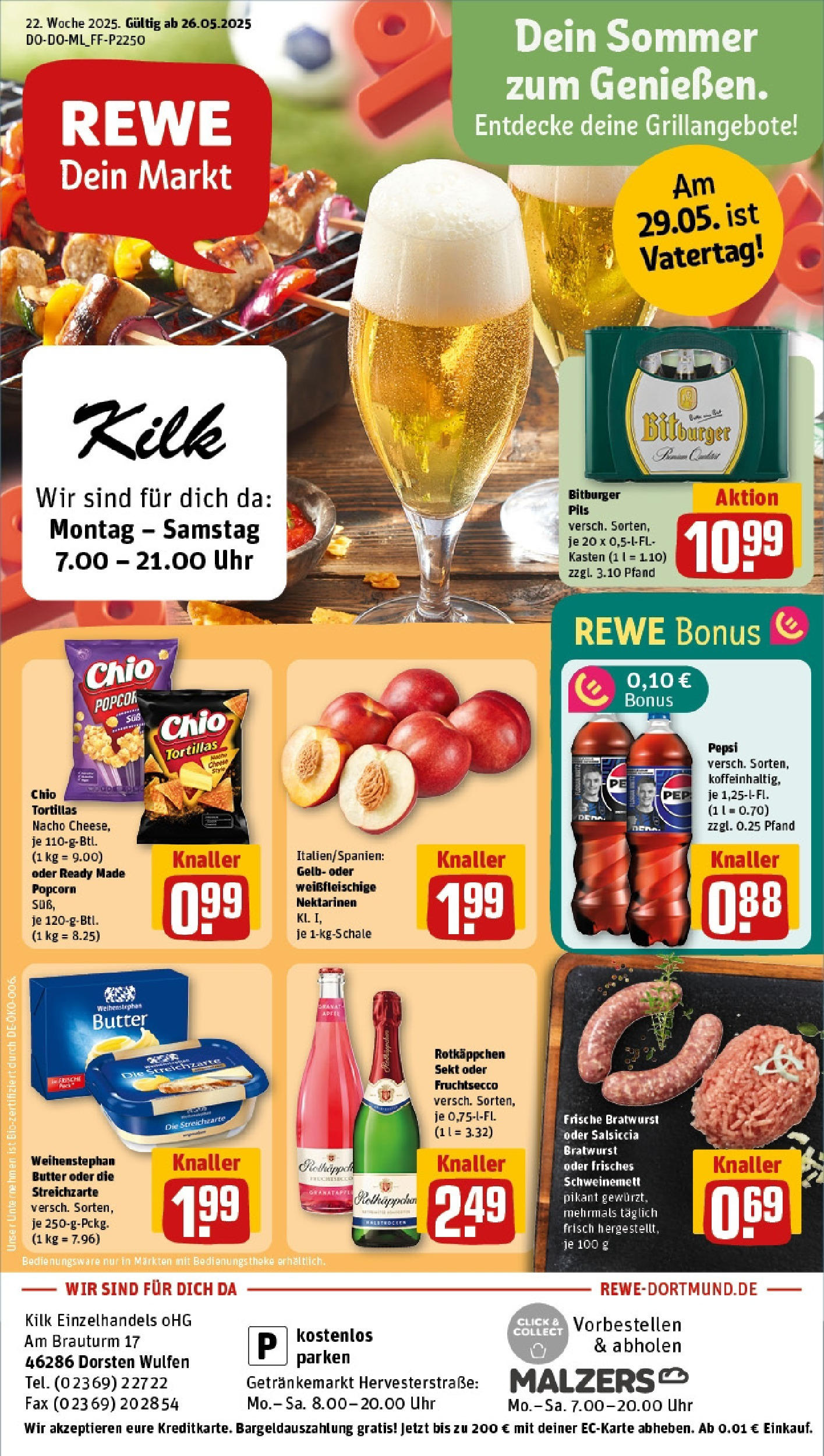 REWE Prospekt ab 25.05.2025 nächste Woche - Prospekt Dorsten	