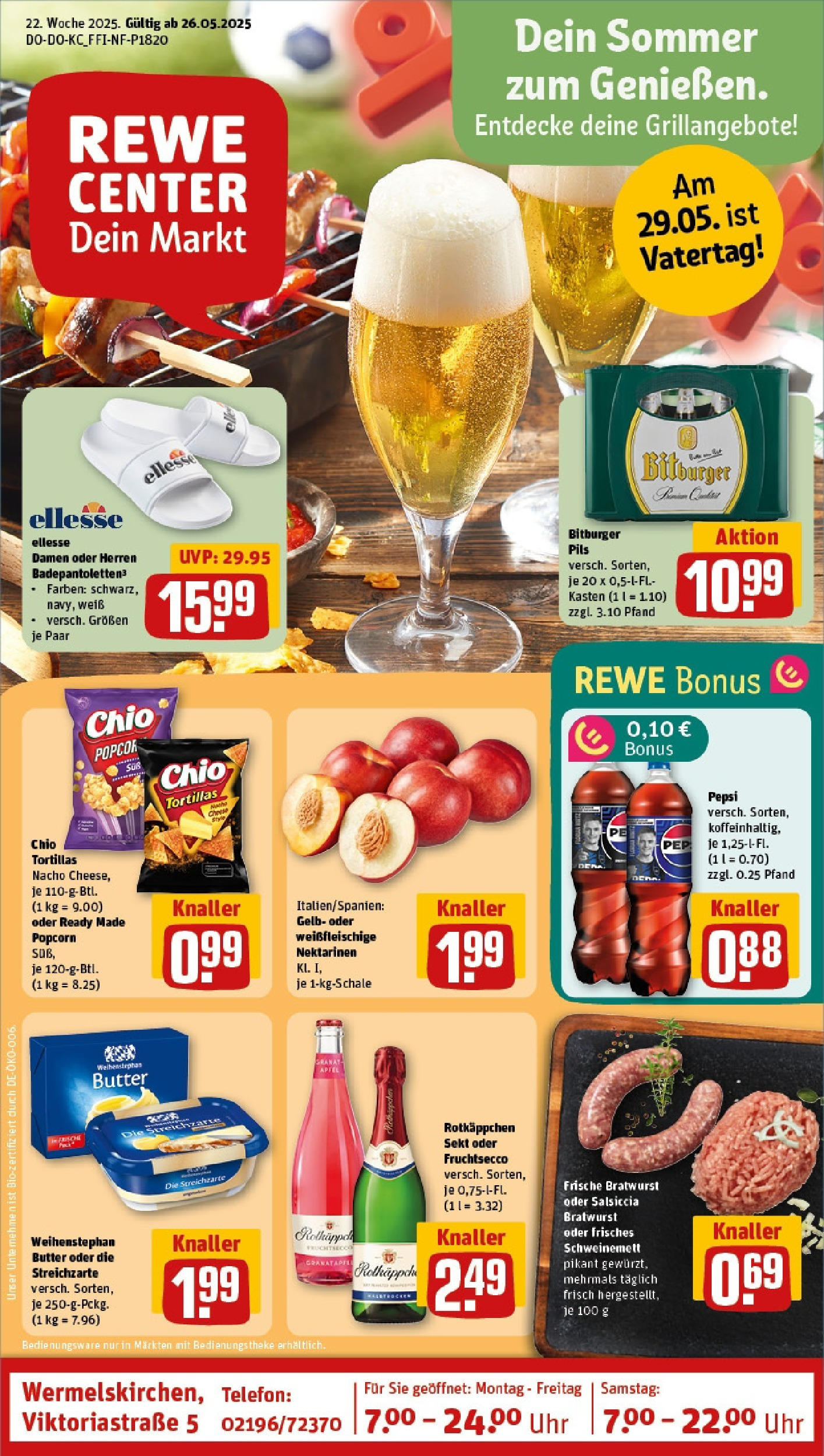 Rewe prospekt Wermelskirchen	 (ab 25.05.2025) zum Blättern » Angebote | Seite: 1 | Produkte: Rotkappchen sekt, Sekt, Fruchtsecco, Pepsi