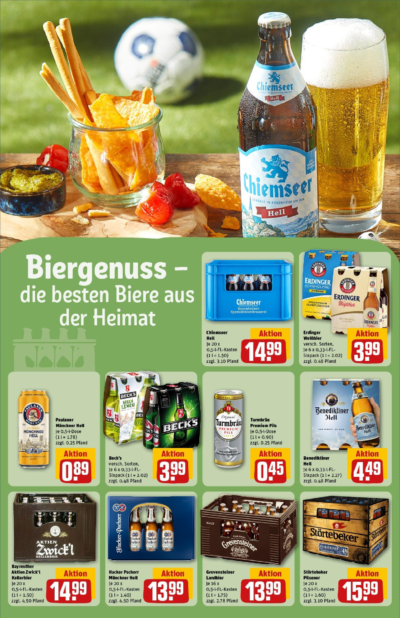 Rewe prospekt Friedrichsdorf (ab 25.05.2025) zum Blättern » Angebote | Seite: 4 | Produkte: Erdinger, Benediktiner hell, Zitrone, Paulaner Rewe prospekt Friedrichsdorf (ab 25.05.2025) zum Blättern » Angebote | Seite: 4 | Produkte: Erdinger, Benediktiner hell, Zitrone, Paulaner
