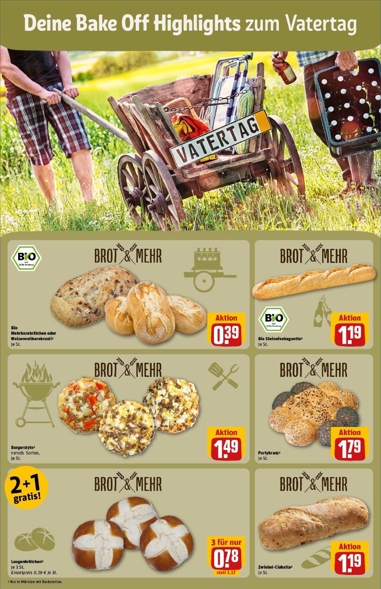 Rewe prospekt Alfter / Oedekoven	 (ab 25.05.2025) zum Blättern » Angebote | Seite: 14 | Produkte: Burger, Burger bun, Baguette, Brot