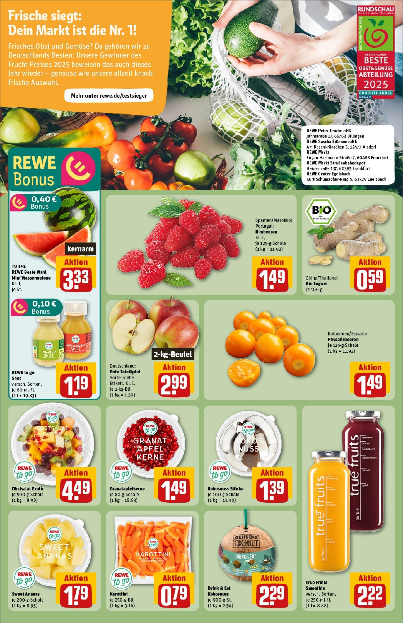 Rewe prospekt Brandenburg An Der Havel (ab 25.05.2025) zum Blättern