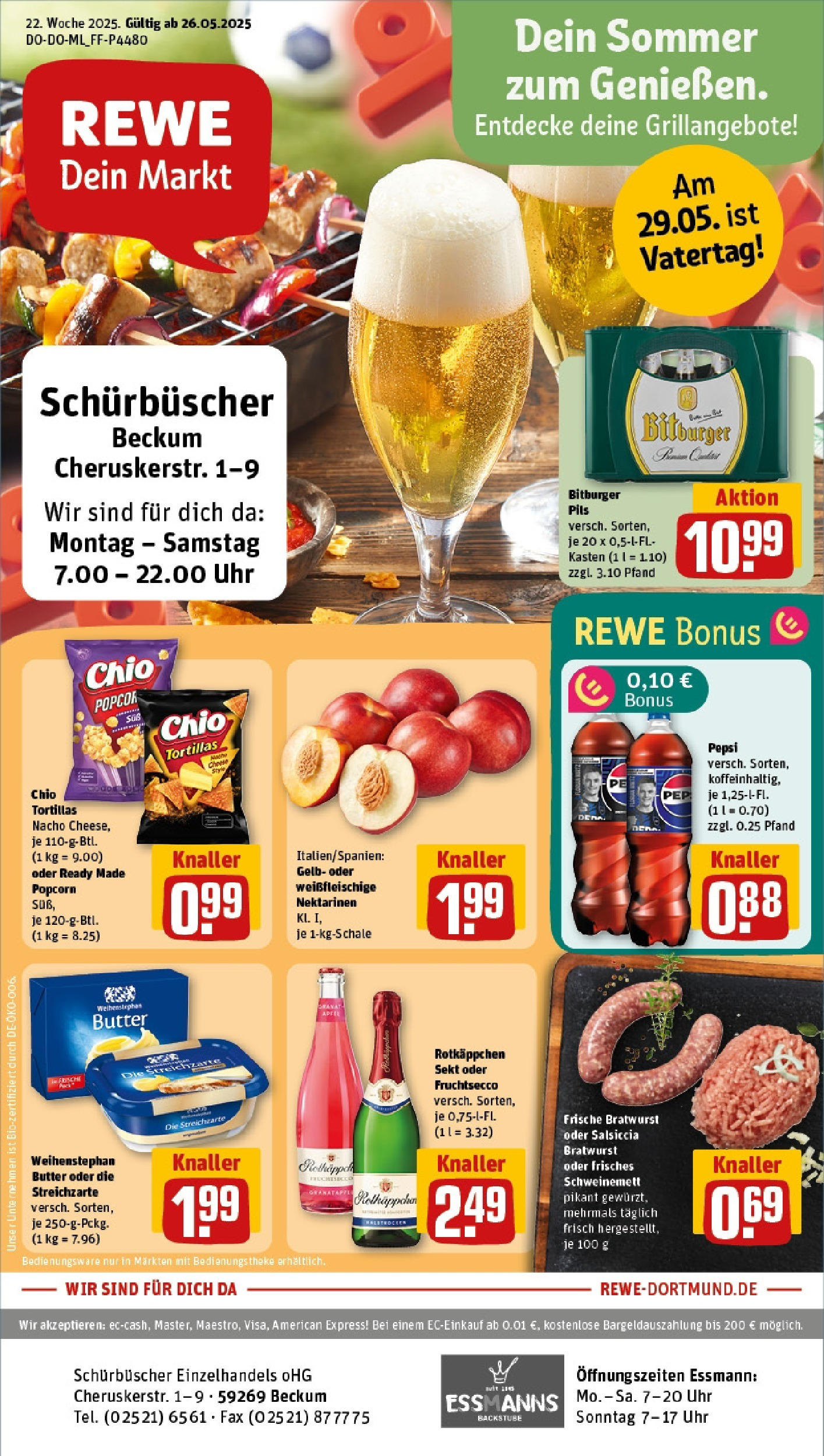 Rewe prospekt Beckum (ab 25.05.2025) zum Blättern » Angebote | Seite: 1 | Produkte: Rotkappchen sekt, Bitburger, Sekt, Uhr Rewe prospekt Beckum (ab 25.05.2025) zum Blättern » Angebote | Seite: 1 | Produkte: Rotkappchen sekt, Bitburger, Sekt, Uhr