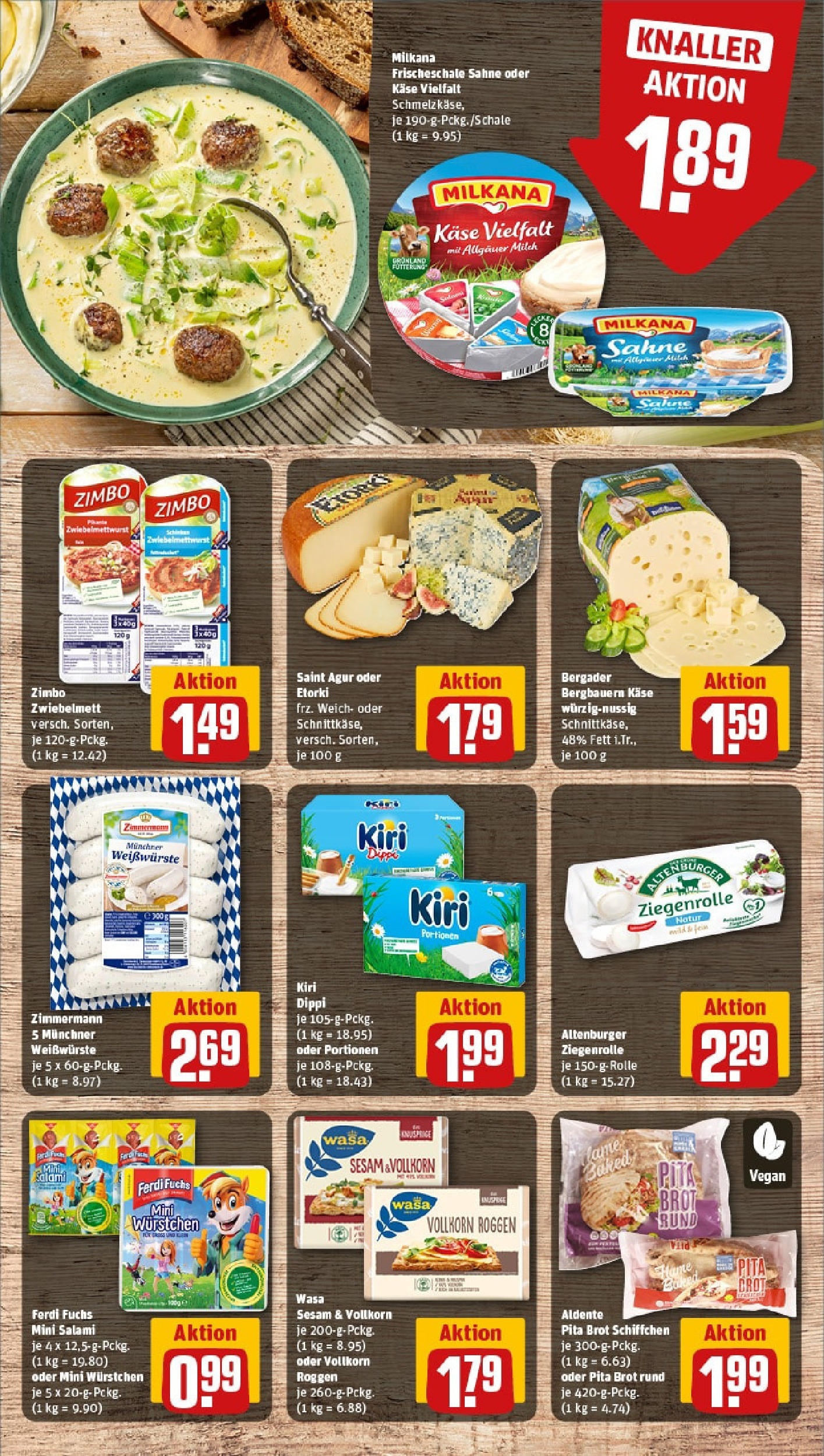 Rewe prospekt Göttingen	 (ab 25.05.2025) zum Blättern » Angebote | Seite: 9 | Produkte: Milch, Käse, Schinken, Sahne