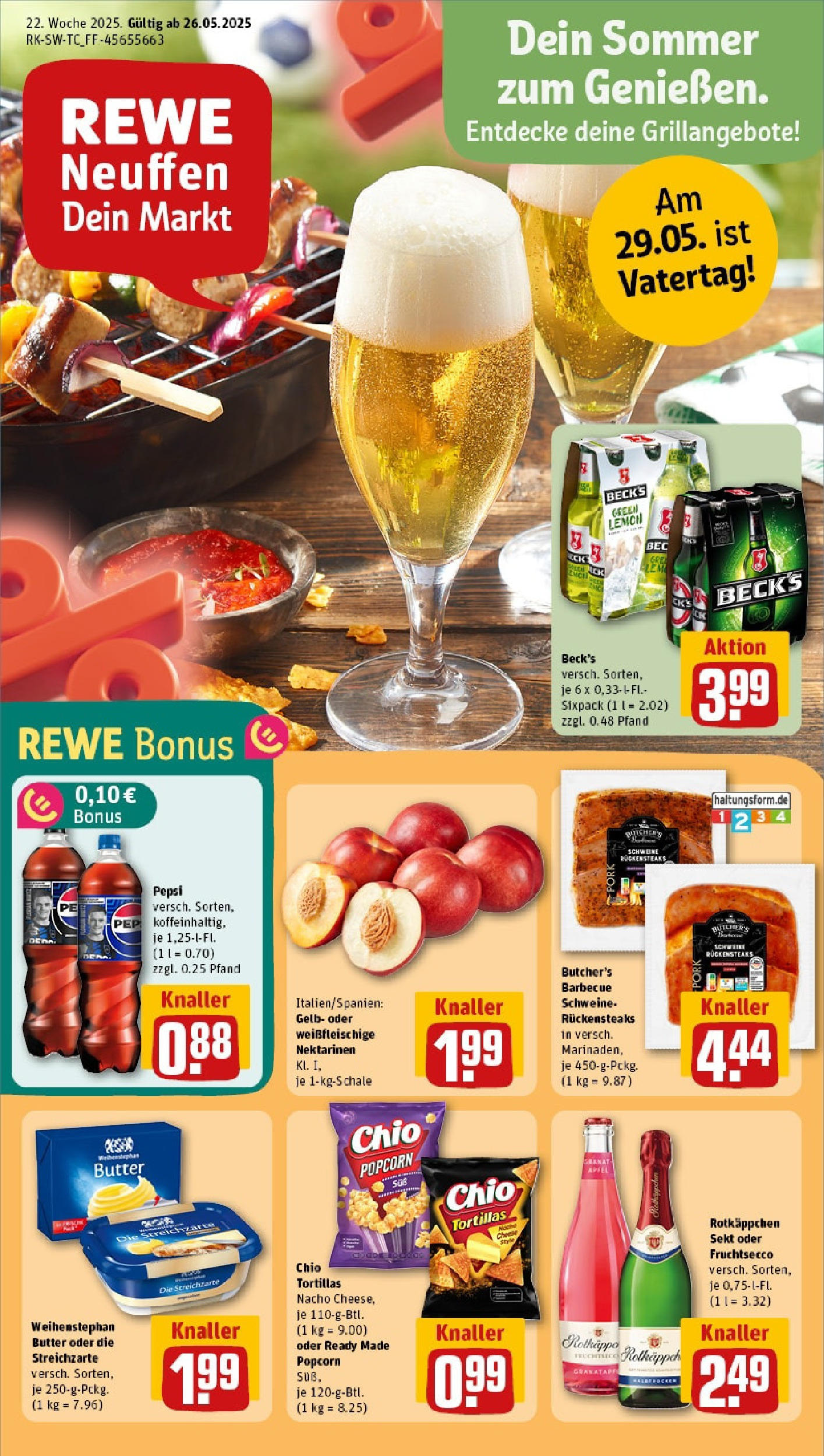 Rewe prospekt Neuffen	 (ab 25.05.2025) zum Blättern » Angebote | Seite: 1 | Produkte: Rotkappchen sekt, Sekt, Fruchtsecco, Pepsi