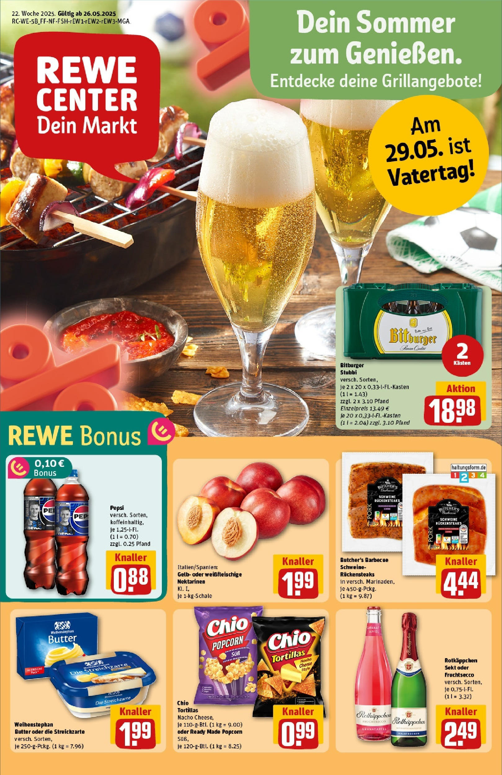 Rewe prospekt Alfter / Oedekoven	 (ab 25.05.2025) zum Blättern » Angebote | Seite: 1 | Produkte: Granatapfel, Sekt, Pepsi, Rotkäppchen