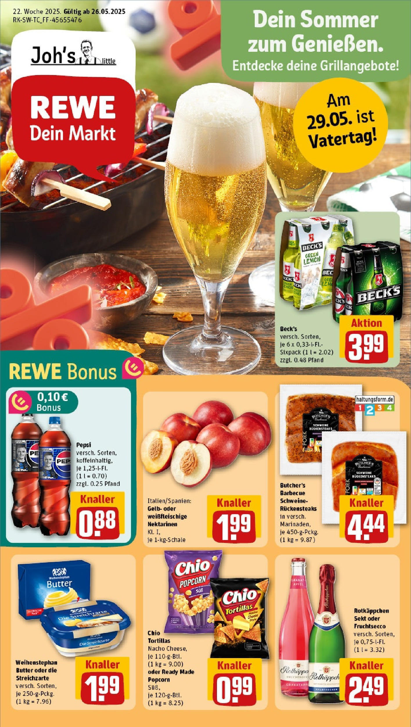 Rewe prospekt Mannheim / Rheinau	 (ab 25.05.2025) zum Blättern » Angebote | Seite: 1 | Produkte: Rotkappchen sekt, Sekt, Äpfel, Rotkäppchen