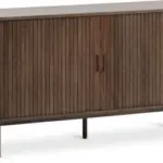 JYSK JYSK Bufet LYNGVIG 160cm 2 uși tambur stejar închis