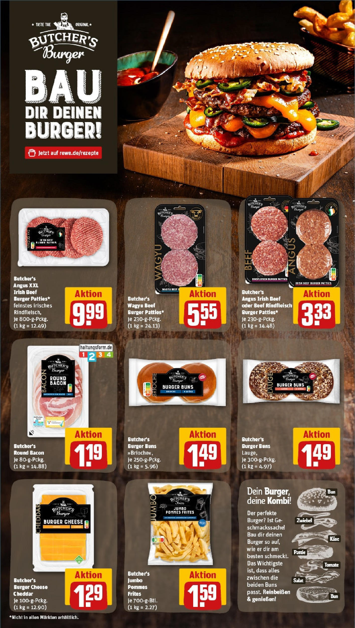 Rewe prospekt Kirchseeon	 (ab 25.05.2025) zum Blättern » Angebote | Seite: 13 | Produkte: Pommes, Burger, Pommes frites, Rindfleisch