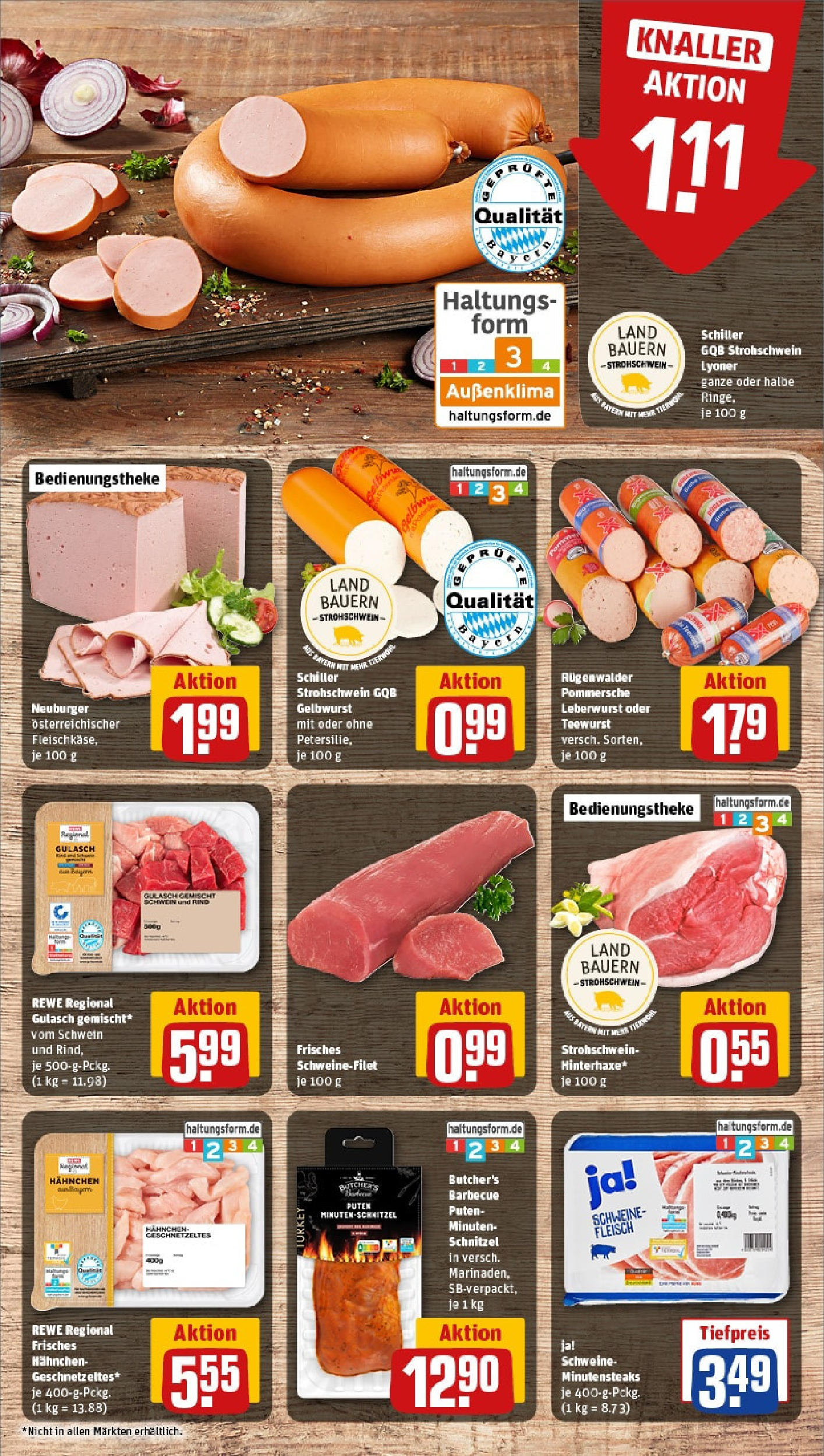 Rewe prospekt München / Moosach	 (ab 25.05.2025) zum Blättern » Angebote | Seite: 8 | Produkte: Hahnchen, Schnitzel, Schweinefilet, Steak