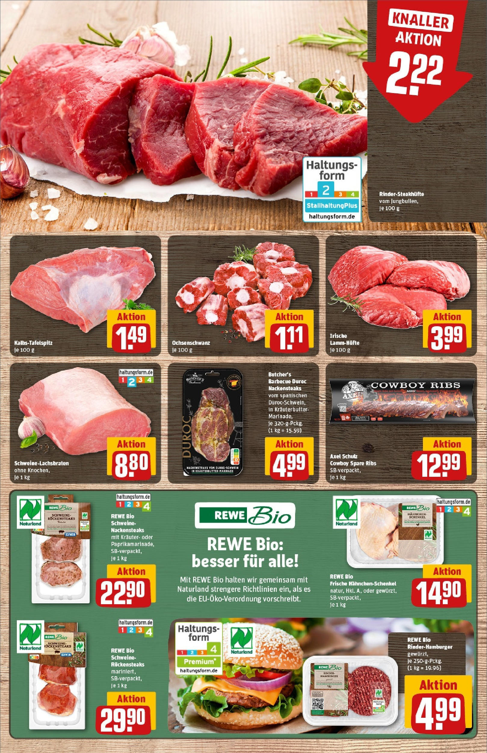 Rewe prospekt Friedrichsdorf (ab 25.05.2025) zum Blättern » Angebote | Seite: 9 | Produkte: Nackensteaks, Hahnchenschenkel, Spare ribs, Steak Rewe prospekt Friedrichsdorf (ab 25.05.2025) zum Blättern » Angebote | Seite: 9 | Produkte: Nackensteaks, Hahnchenschenkel, Spare ribs, Steak