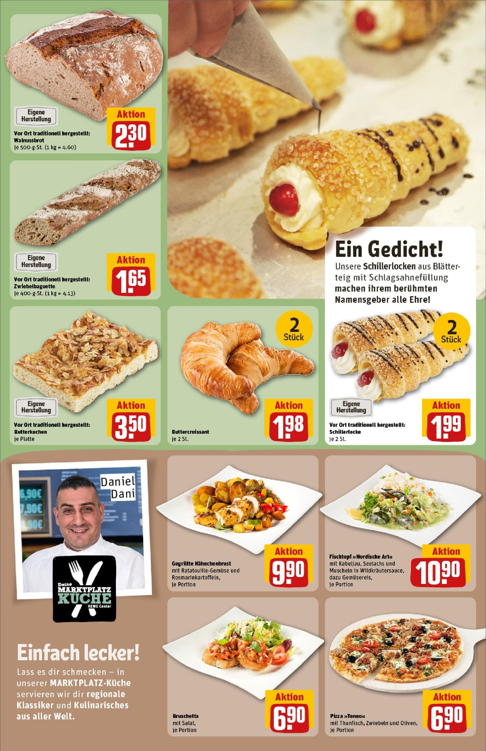 Rewe prospekt Egelsbach	 (ab 25.05.2025) zum Blättern » Angebote | Seite: 13 | Produkte: Küche, Croissant, Zwiebeln, Pizza