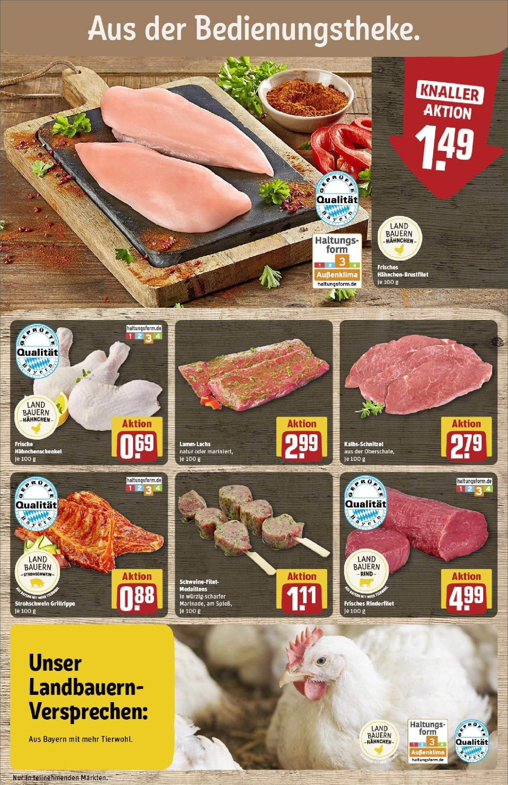 Rewe prospekt Olching Geiselbullach	 (ab 25.05.2025) zum Blättern » Angebote | Seite: 10 | Produkte: Hahnchen, Hahnchenschenkel, Rinderfilet, Schweinefilet