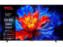 TCL 98P8K (2025) 98 Zoll 4K QLED TV comes with Google TV, 144Hz Motion Clarity Pro, and Onkyo 2.1