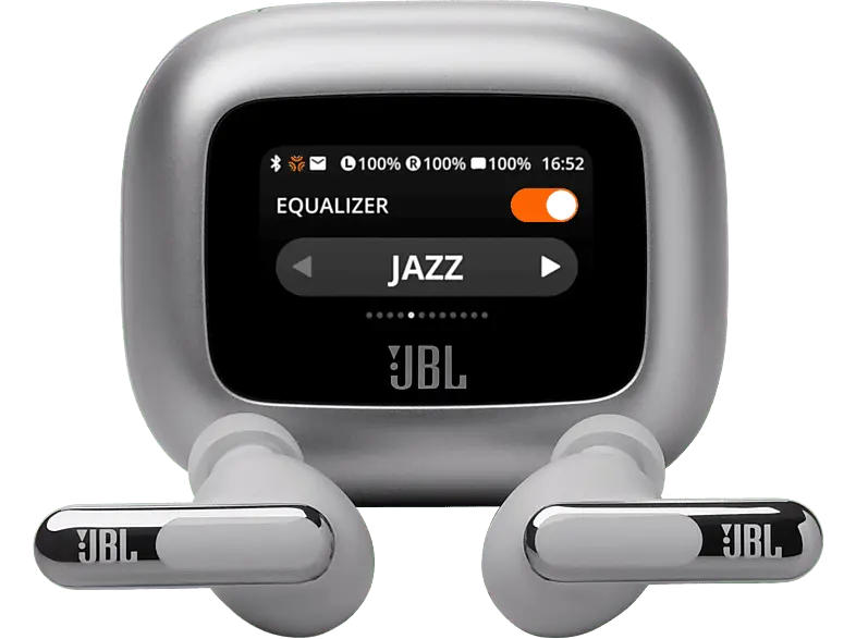 JBL Live Beam 3 True Wireless Kopfhörer, Silver; True Wireless Ohrhörer