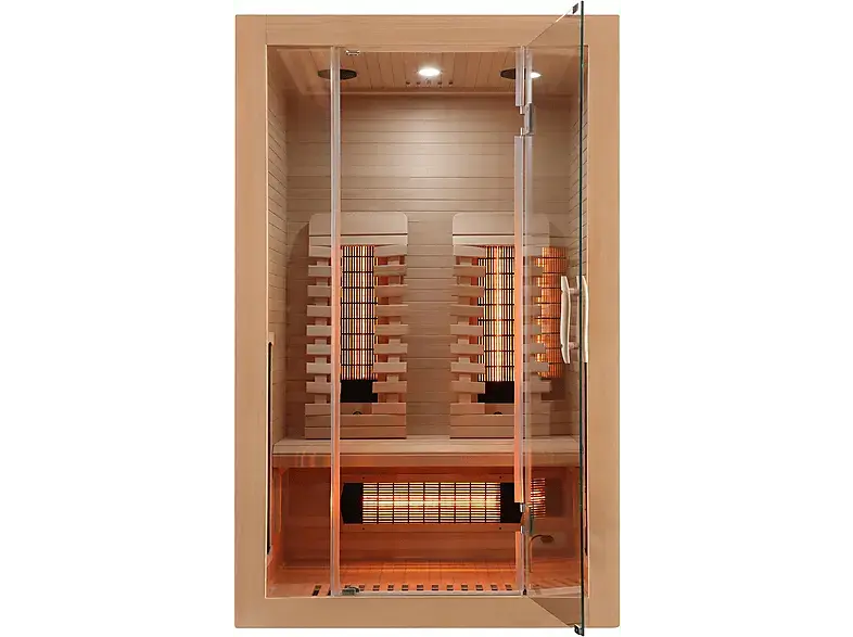 Sanotechnik SB10120 Malmö 2 Infrarotkabine Personen 120x105x190 cm (350 Watt); Infrarotkabine 2 Personen 120x105x190 cm