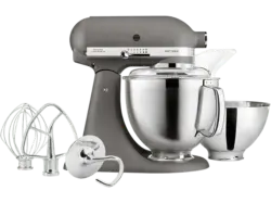 Kitchen Aid 5 KSM 185 PSEGR Artisan Küchenmaschine Imperial Grey (Rührschüsselkapazität: 4,8 l, 300 Watt)
