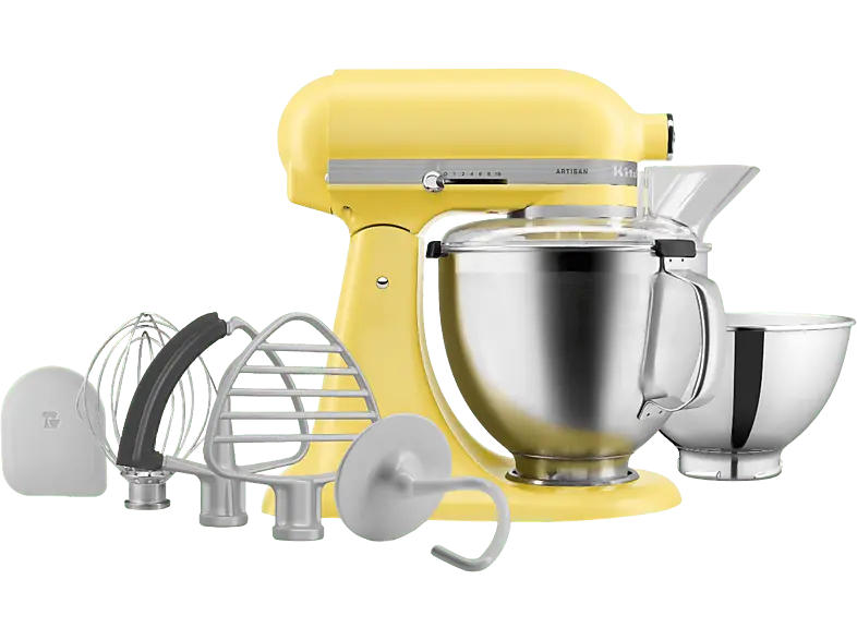 Kitchen Aid 5 KSM 195 PSEBT Artisan Küchenmaschine Butter Colour (Rührschüsselkapazität: 4,7 l, 300 Watt)