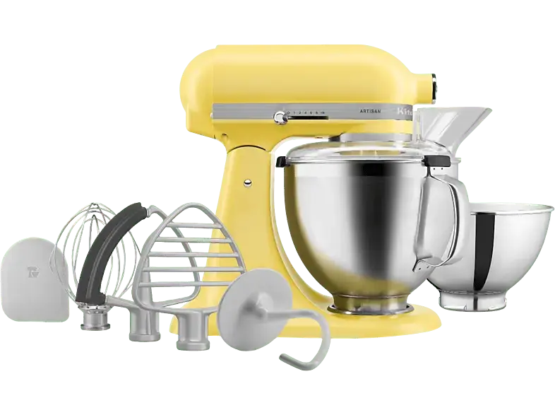 Kitchen Aid 5 KSM 195 PSEBT Artisan Küchenmaschine Butter Colour (Rührschüsselkapazität: 4,7 l, 300 Watt)