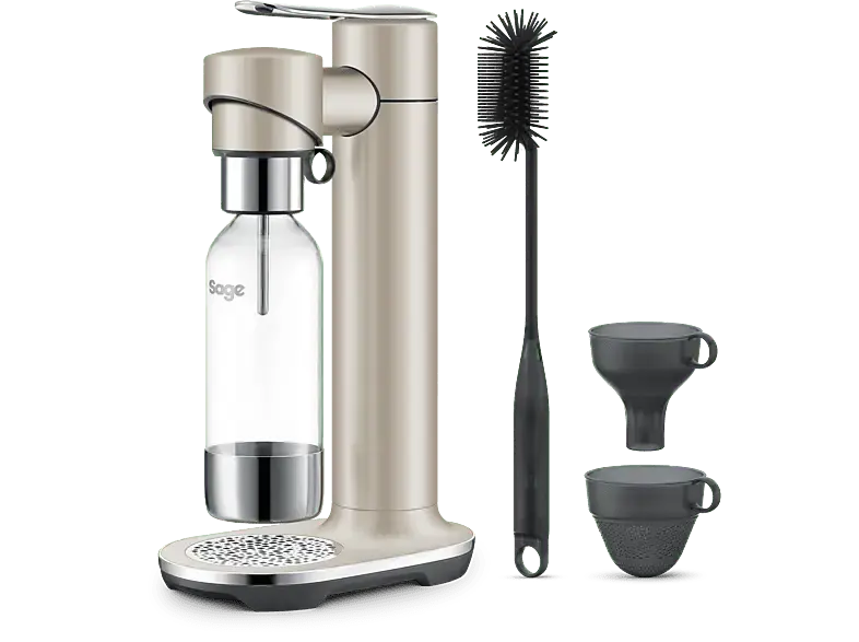 Sage SCA800ALM0ZEU1 the InFizz™ Fusion Wassersprudler Wassersprudler, ohne CO2 Zylinder , Almond Nougat
