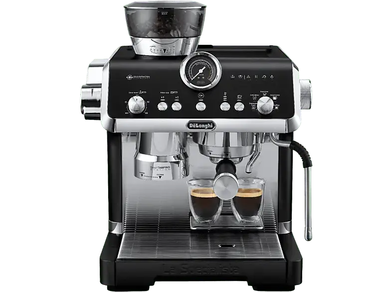 De'Longhi EC9555BK La Specialista Opera Siebträgermaschine (Schwarz, Mahlwerk mit 15 Mahlstufen, 1550 Watt, 19 bar)
