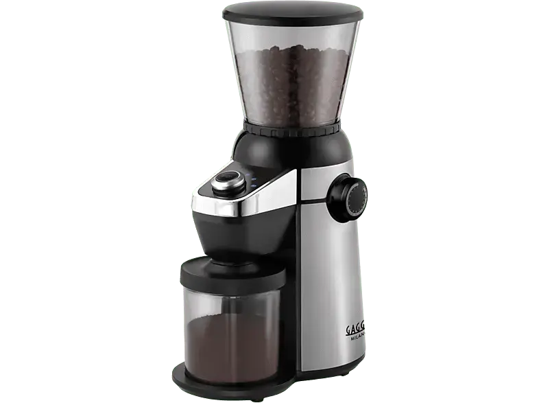 Gaggia RI8123/01 MD15 Kaffeemühle (Silber, 150 Watt, integriertes Mahlwerk)