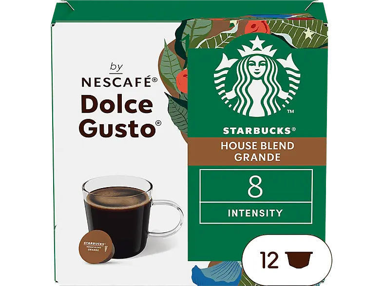 Starbucks Grande House Blend Kaffeekapseln, 10 Stück, Kompatibles System: Nescafé Dolce Gusto