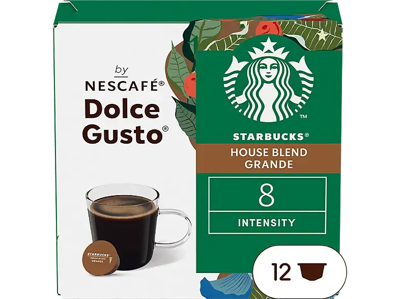 Starbucks Grande House Blend Kaffeekapseln, 10 Stück, Kompatibles System: Nescafé Dolce Gusto