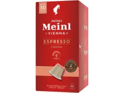 Julius Meinl Espresso Crema Biologisch Abbaubare Kaffeekapseln, 30 Stück, Kompatibles System: Nespresso