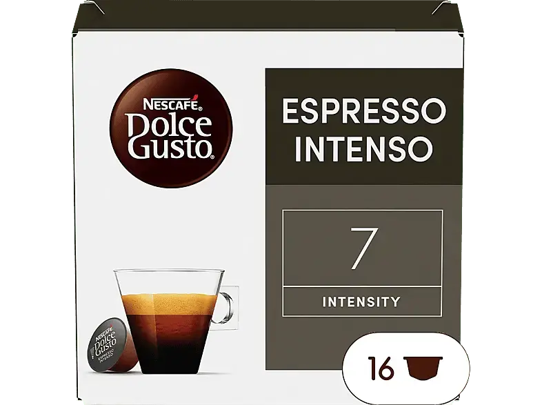 Dolce Gusto Espresso Intenso Kaffeekapseln, 16 Stück, Kompatibles System: Nescafé Dolce Gusto