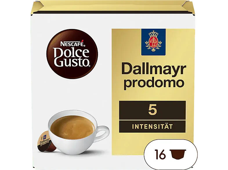 Dolce Gusto Dallmayr Prodomo Kaffeekapseln, 16 Stück, Kompatibles System: Nescafé Dolce Gusto