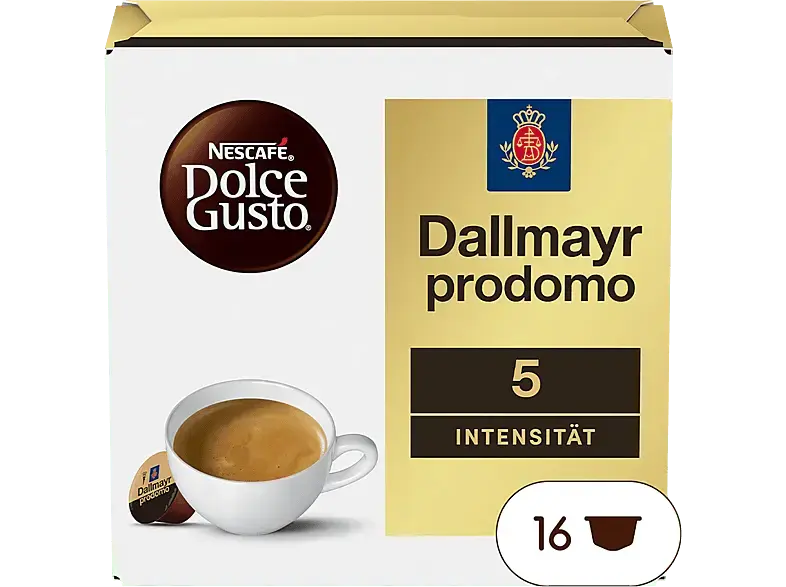 Dolce Gusto Dallmayr Prodomo Kaffeekapseln, 16 Stück, Kompatibles System: Nescafé Dolce Gusto