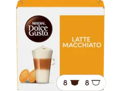 Dolce Gusto Latte Macchiato Kaffeekapseln, 16 Stück (8x Kaffee 8x Milch), Kompatibles System: Nescafé Dolce Gusto