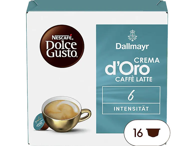 Dolce Gusto Dòro Cafe Latte Kaffeekapseln, 16 Stück, Kompatibles System: Nescafé Dolce Gusto