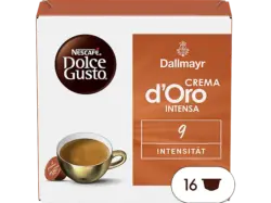 Dolce Gusto Crema D'oro Intensa Kaffeekapseln, 16 Stück, Kompatibles System: Nescafé Dolce Gusto