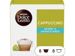 Dolce Gusto Cappuccino Fettarm & Ungesüßt Kaffeekapsel, 8x Milch Kaffee, Kompatibles System: Nescafé Dolce Gusto