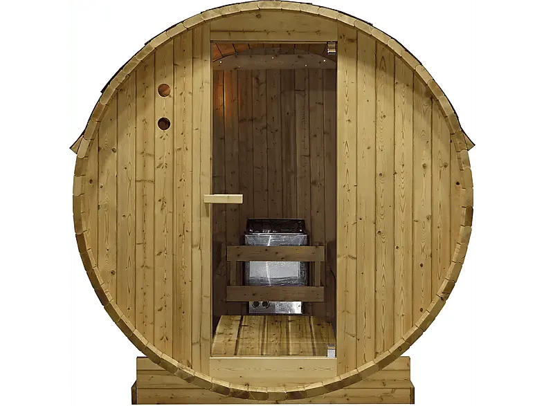 Sanotechnik TROMSÖ L Fasssauna für 4 Personen (6 kW)