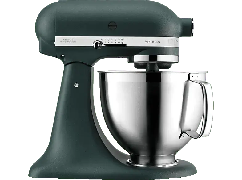 Kitchen Aid 4.8l Küchenmaschine 5KSM185PSEPP Pebbled Palm Kiesgrün (Rührschüsselkapazität: 4,8 l, 300 Watt)