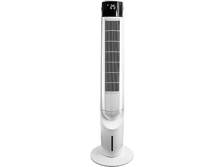 Koenic KTFC 602722 Turmventilator Weiß (60 Watt, schwenkbar, mit Fernbedienung, 3 Geschwindigkeitsstufen, Timerfunktion 12 Stunden)