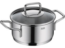Silit Extra Cook Bratentopf mit Deckel 16 cm (alle Herdarten, Silber, 18/10 Crominox Edelstahl)